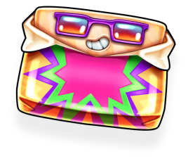 Retro sweets wild slot game decoration